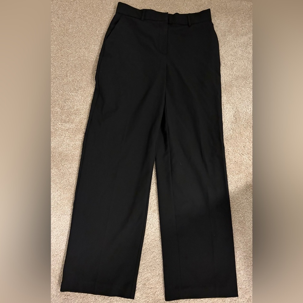 Dalia Black Wide Leg Women's Dress Pants